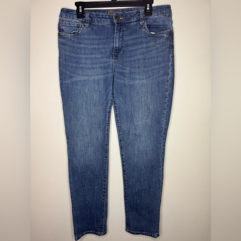 Kut from the‎ Kloth Straight Leg Jeans Women’s 12 Medium Wash